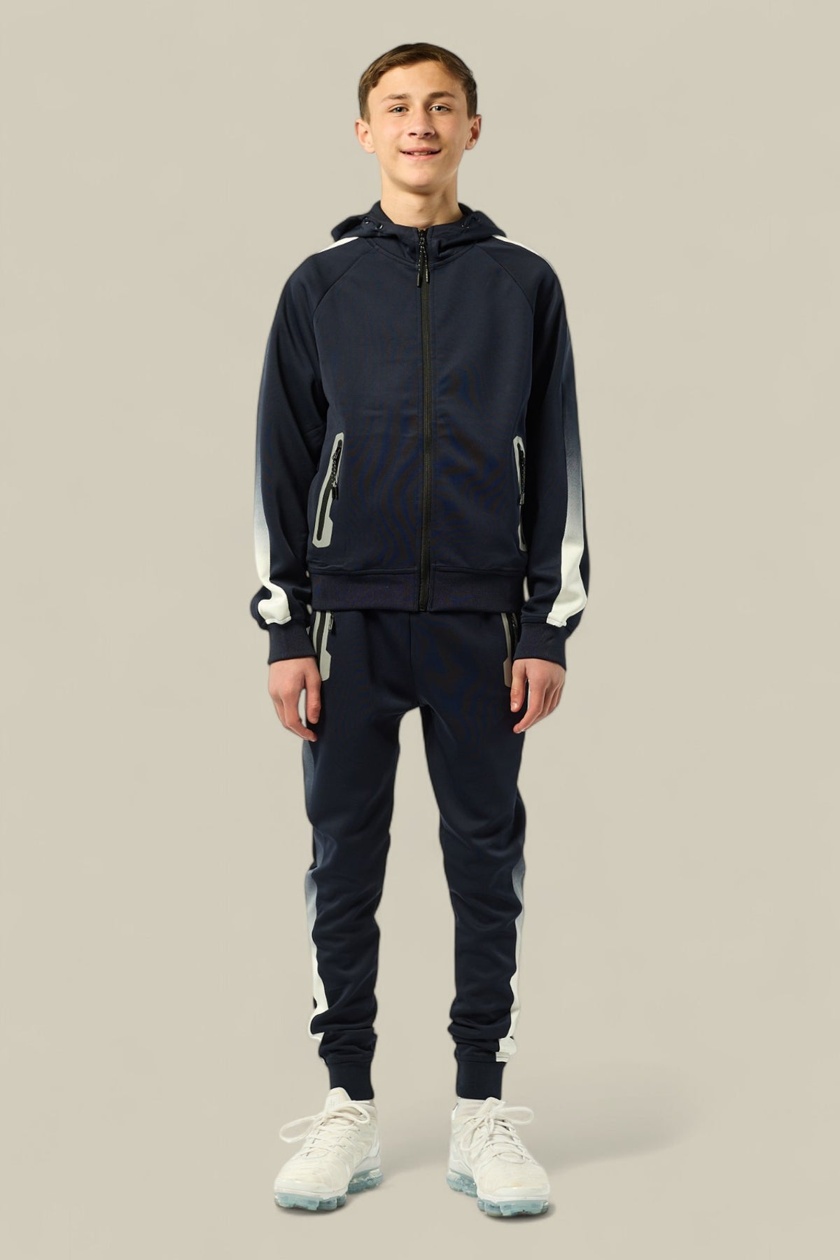 Tom Smart Zipped  Tracksuit BT8277 in Black