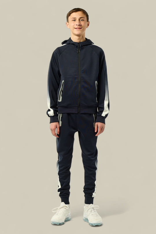 Tom Smart Zipped  Tracksuit BT8277 in Black
