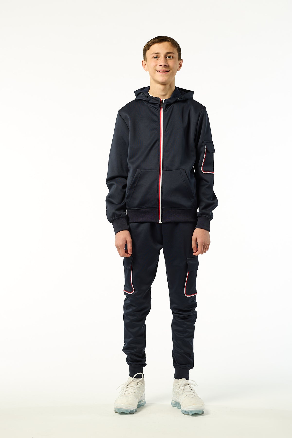 Tom Smart Zipped  Tracksuit BT8277 in Black