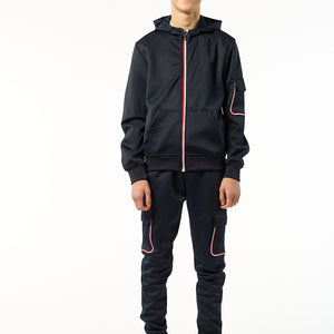 Load image into Gallery viewer, Tom Smart Zipped  Tracksuit BT8277 in Black
