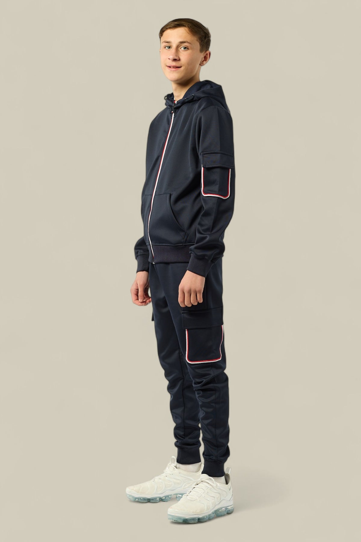 Tom Smart Zipped  Tracksuit BT8277 in Black