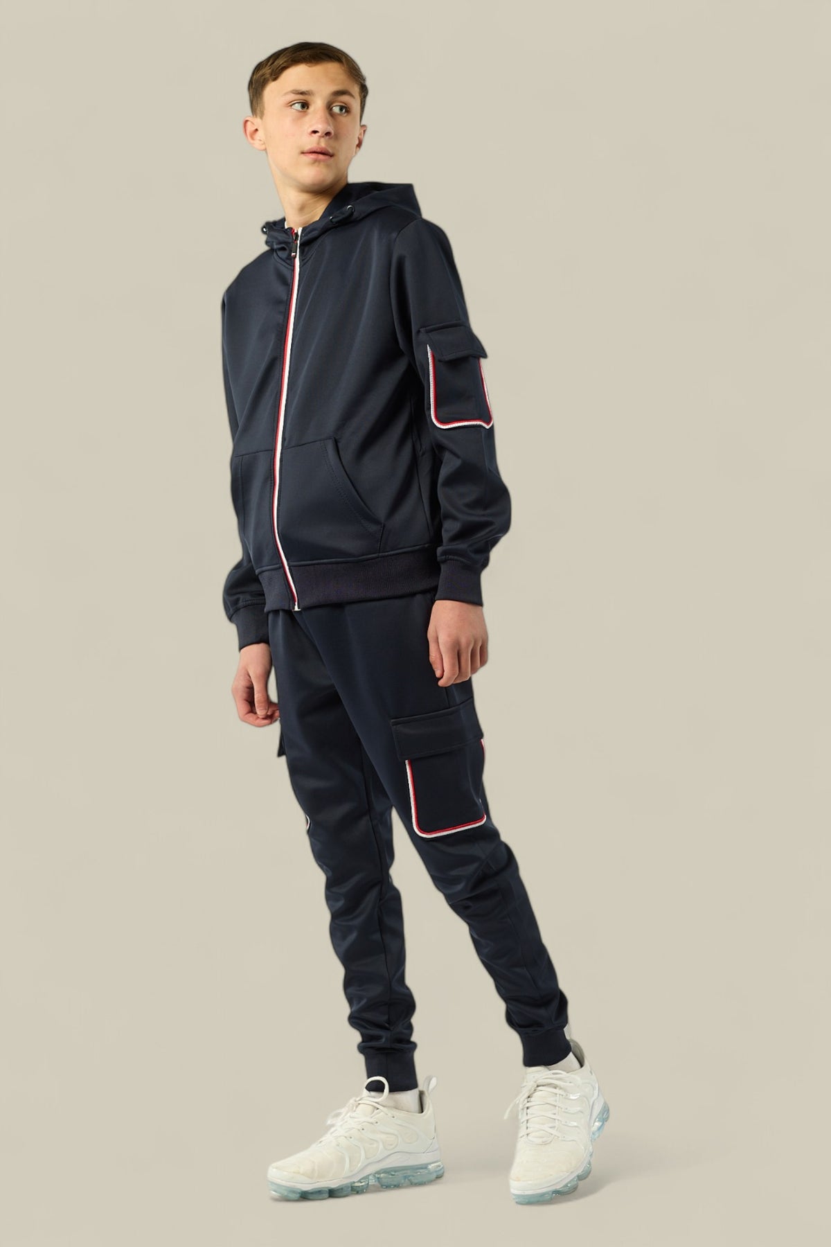 Tom Smart Zipped  Tracksuit BT8277 in Black