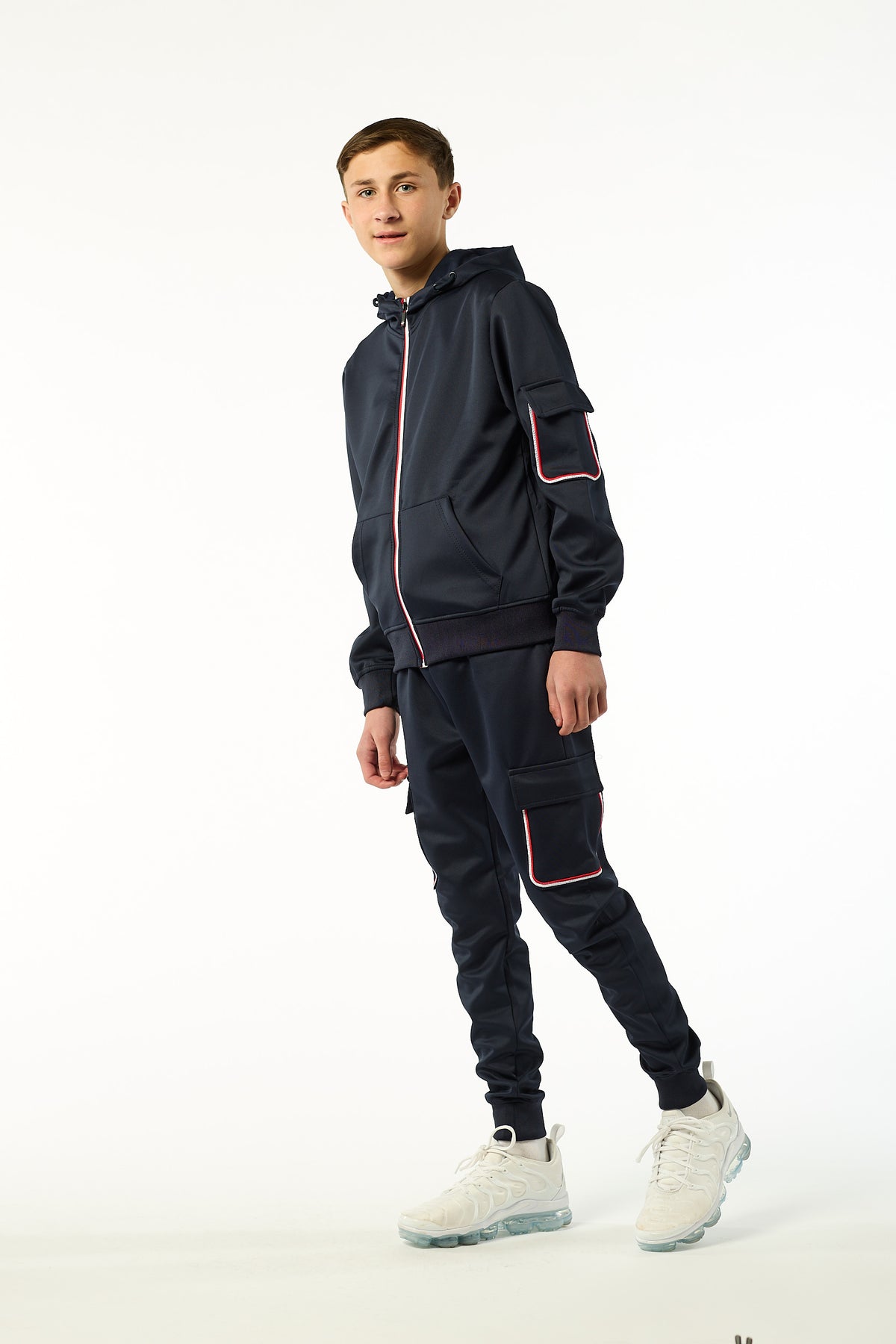 Tom Smart Zipped  Tracksuit BT8277 in Black