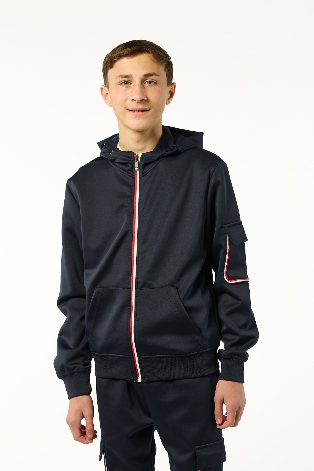 Tom Smart Zipped  Tracksuit BT8277 in Black