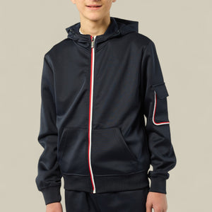 Load image into Gallery viewer, Tom Smart Zipped  Tracksuit BT8277 in Black
