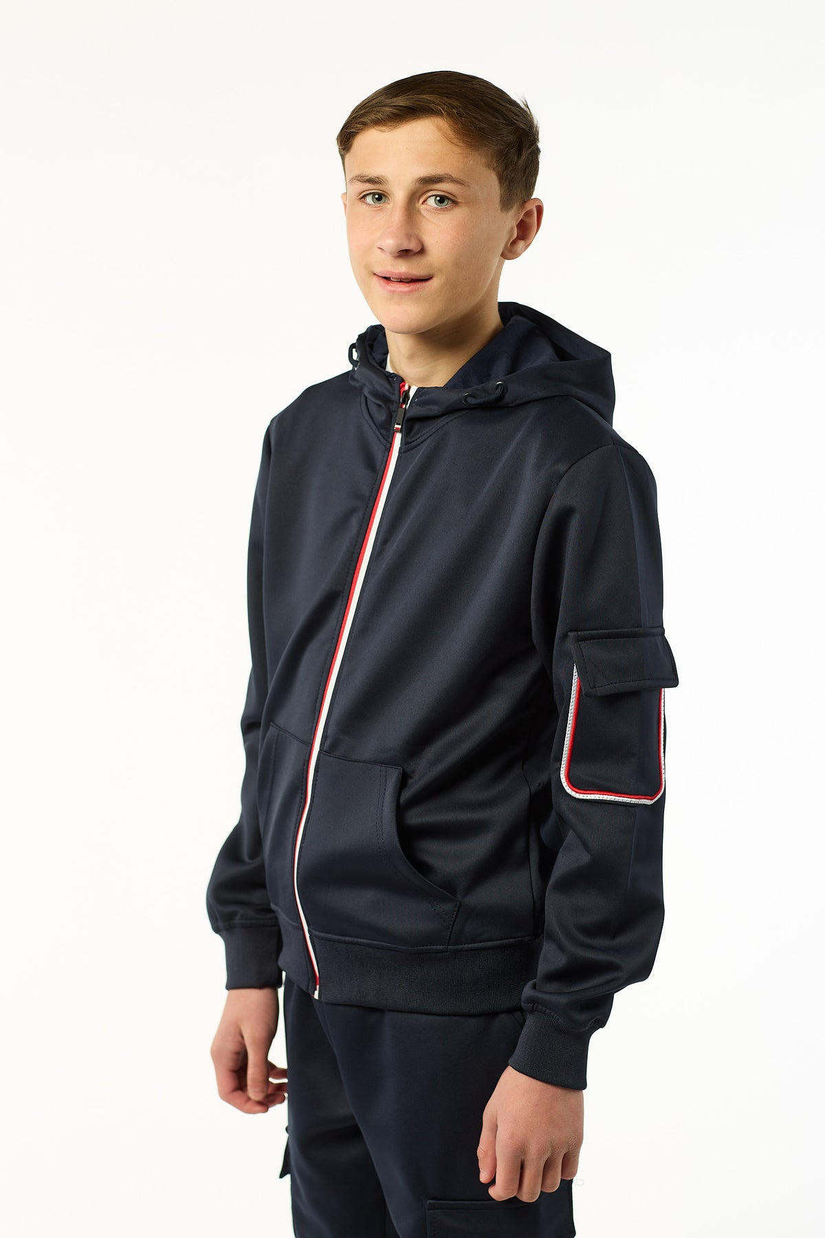 Tom Smart Zipped  Tracksuit BT8277 in Black