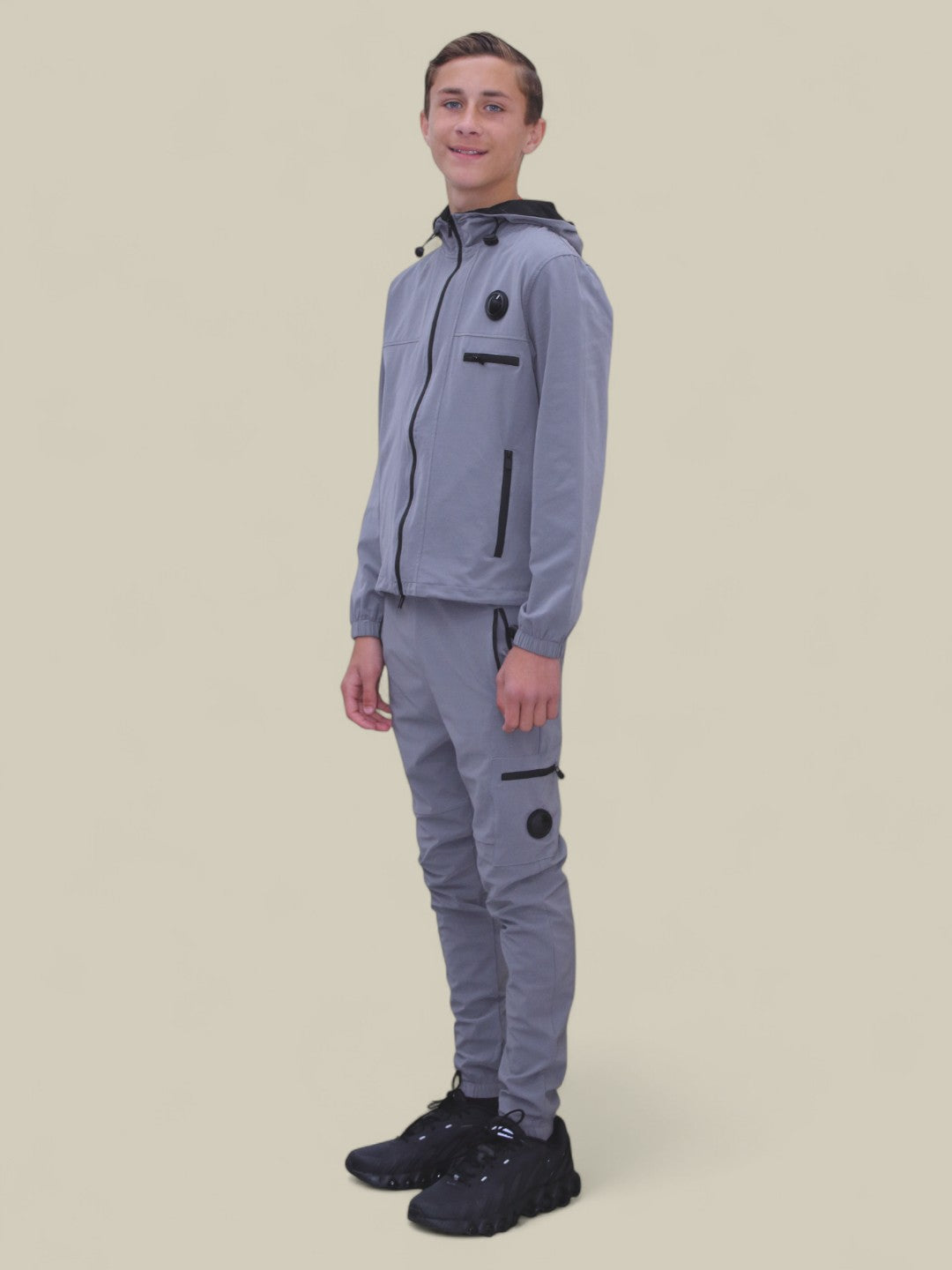 Hunter Premium active sports tracksuit in light grey