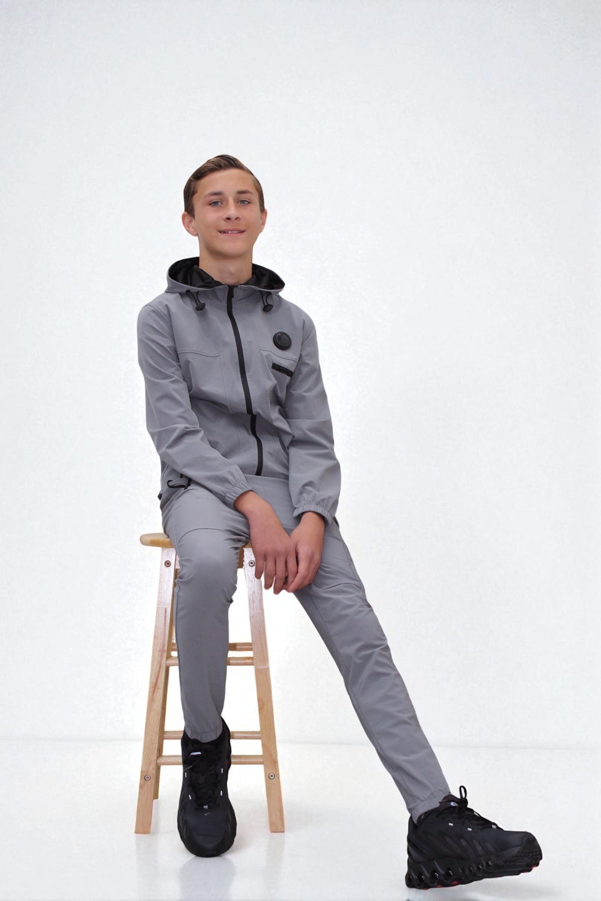 Hunter Premium active sports tracksuit in light grey