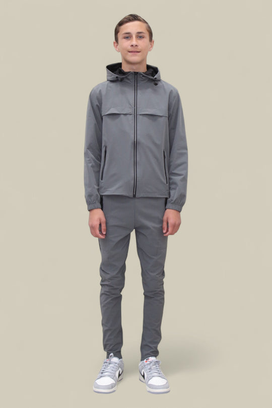 Joey Smart Zipped  Tracksuit- NBJ-195 Grey