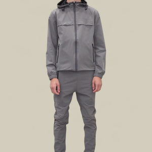Load image into Gallery viewer, Joey Smart Zipped  Tracksuit- NBJ-195 Khaki Grey
