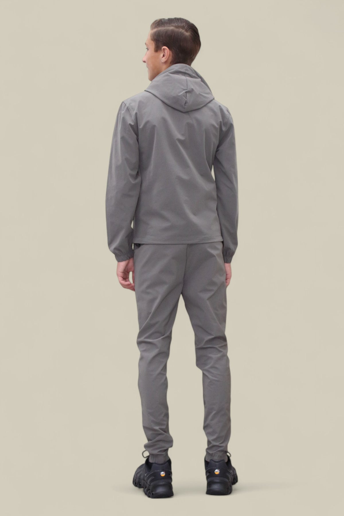 Joey Smart Zipped  Tracksuit- NBJ-195 Khaki Grey