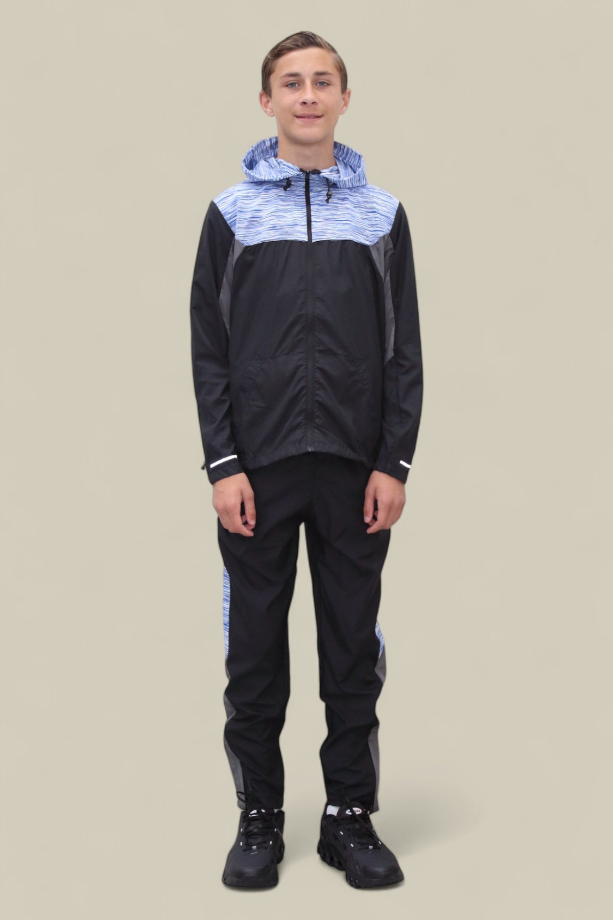 James Active Trex Tracksuit BT2411 Blue and Black