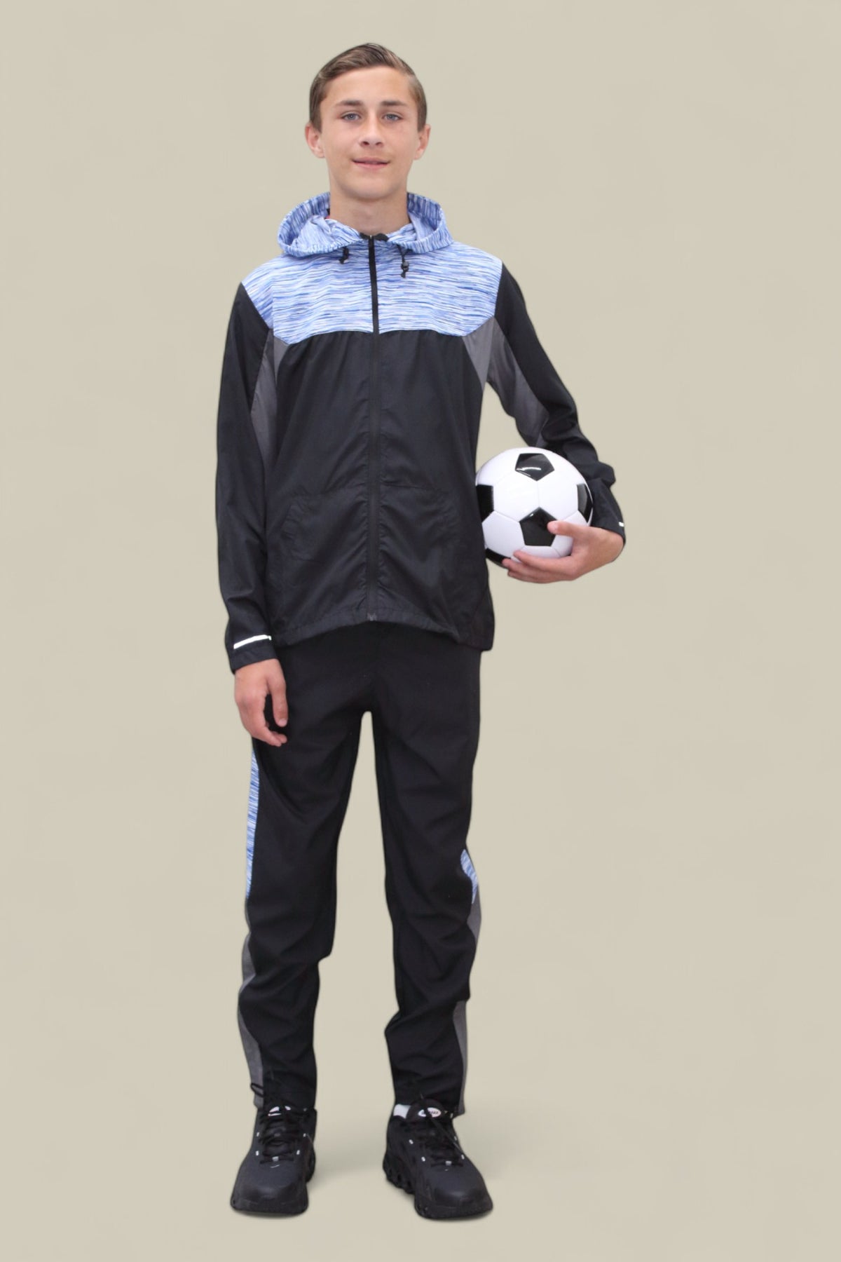 James Active Trex Tracksuit BT2411 Blue and Black