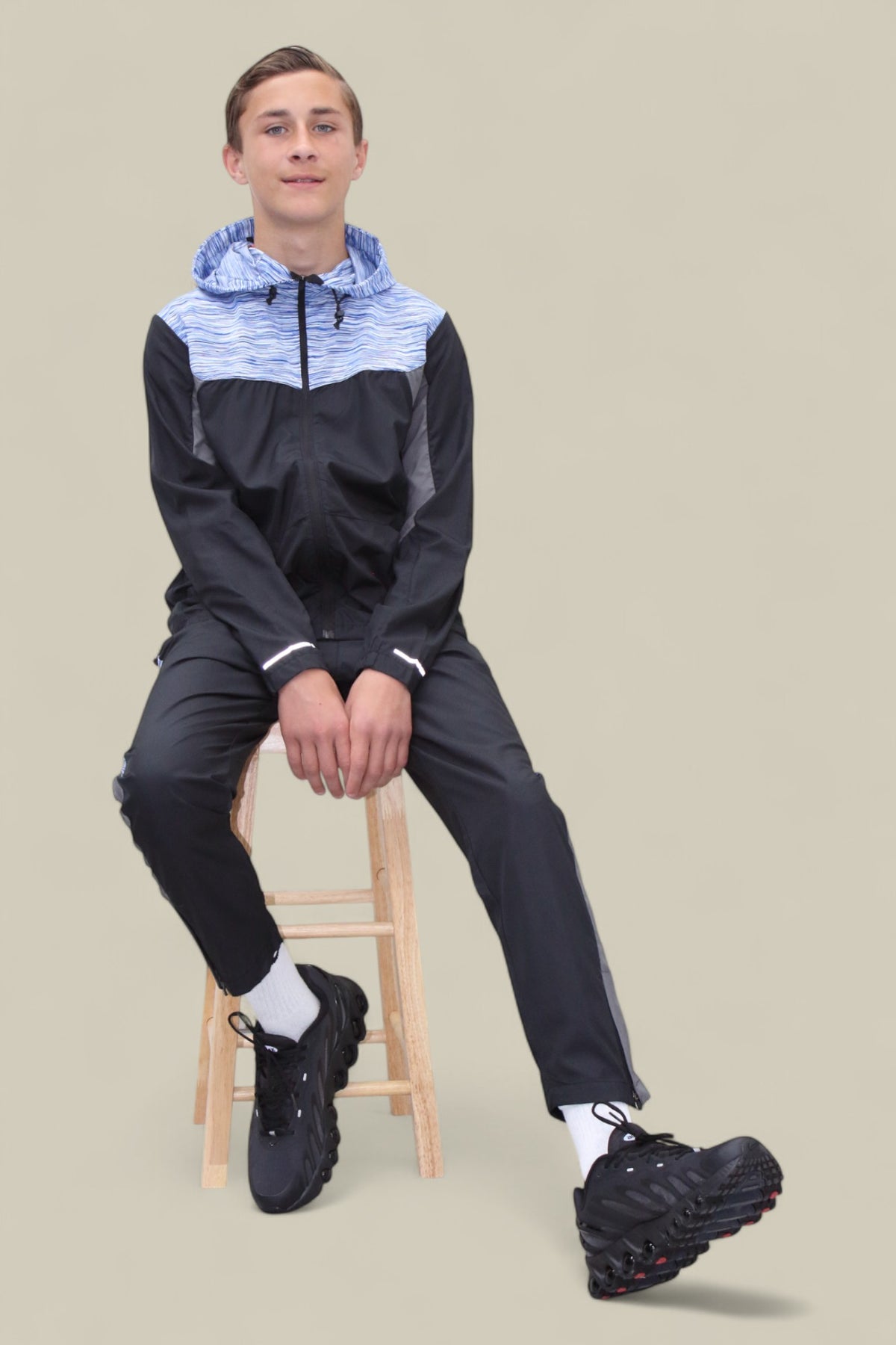 James Active Trex Tracksuit BT2411 Blue and Black