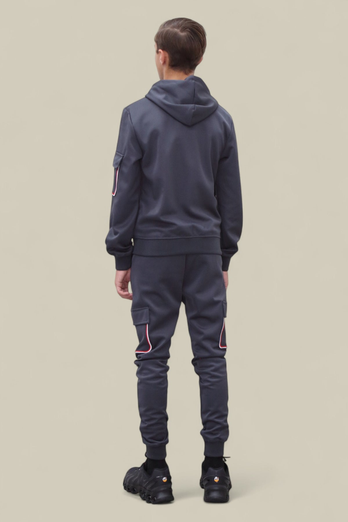 Tom Smart Zipped  Tracksuit BT8277 in Grey