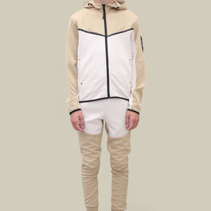 Load image into Gallery viewer, Fred Tracksuit BT007/BT008/BT009  in Beige/white

