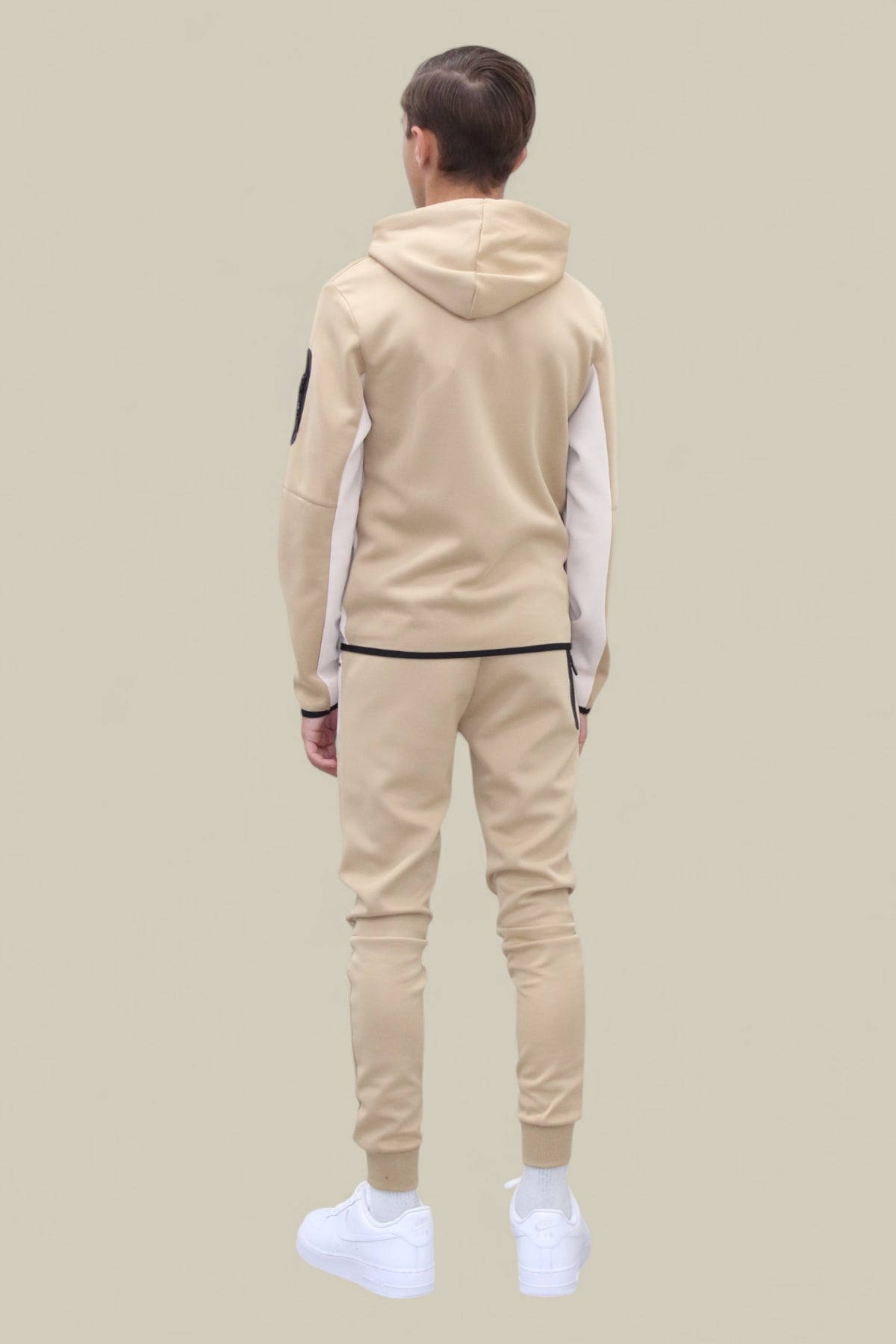 Fred Tracksuit BT007/BT008/BT009  in Beige/white