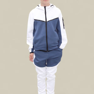 Load image into Gallery viewer, Fred Tracksuit BT007/BT008/BT009 White and Royal Blue
