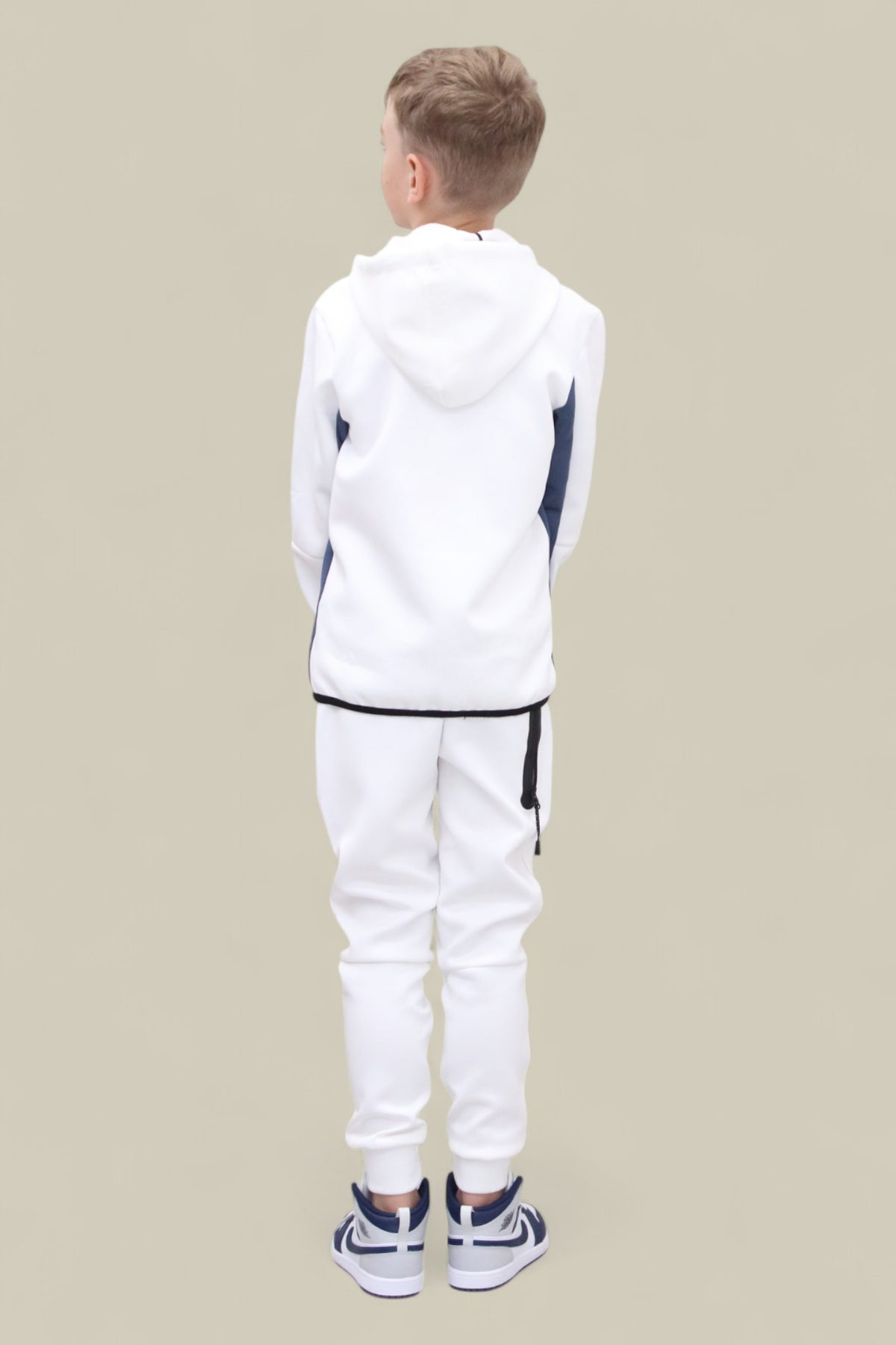 Fred Tracksuit BT007/BT008/BT009 White and Royal Blue