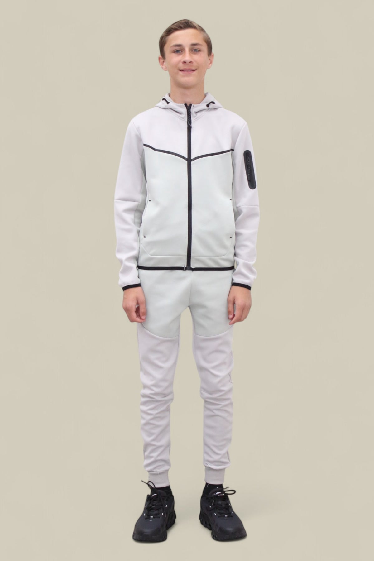Fred Tracksuit BT007/BT008/BT009 White and Mint Green