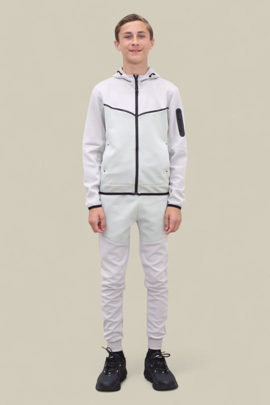 Fred Tracksuit BT007/BT008/BT009 White and Mint Green