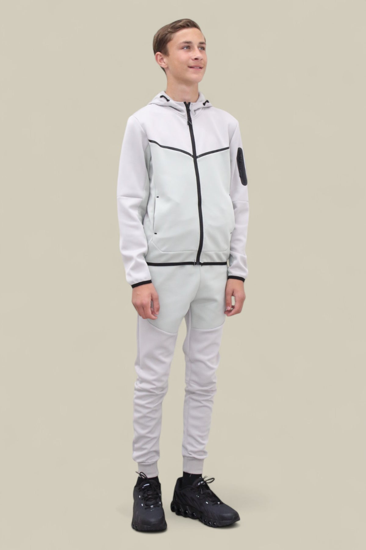Fred Tracksuit BT007/BT008/BT009 White and Mint Green