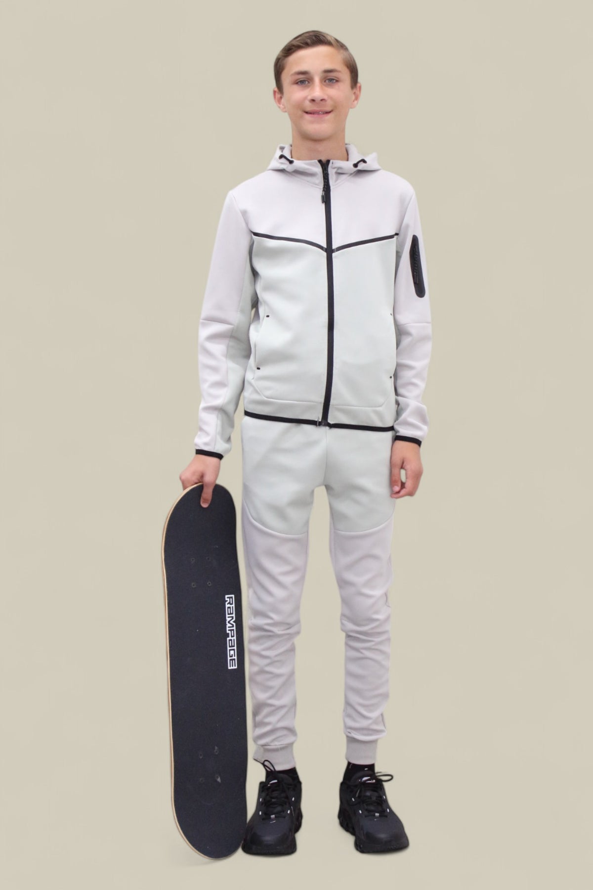 Fred Tracksuit BT007/BT008/BT009 White and Mint Green