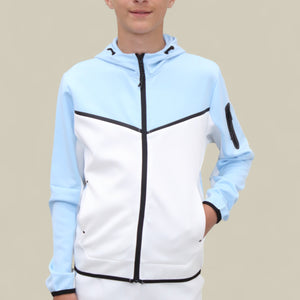 Load image into Gallery viewer, Fred Tracksuit BT007/BT008/BT009 Blue/white
