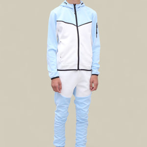 Load image into Gallery viewer, Fred Tracksuit BT007/BT008/BT009 Blue/white
