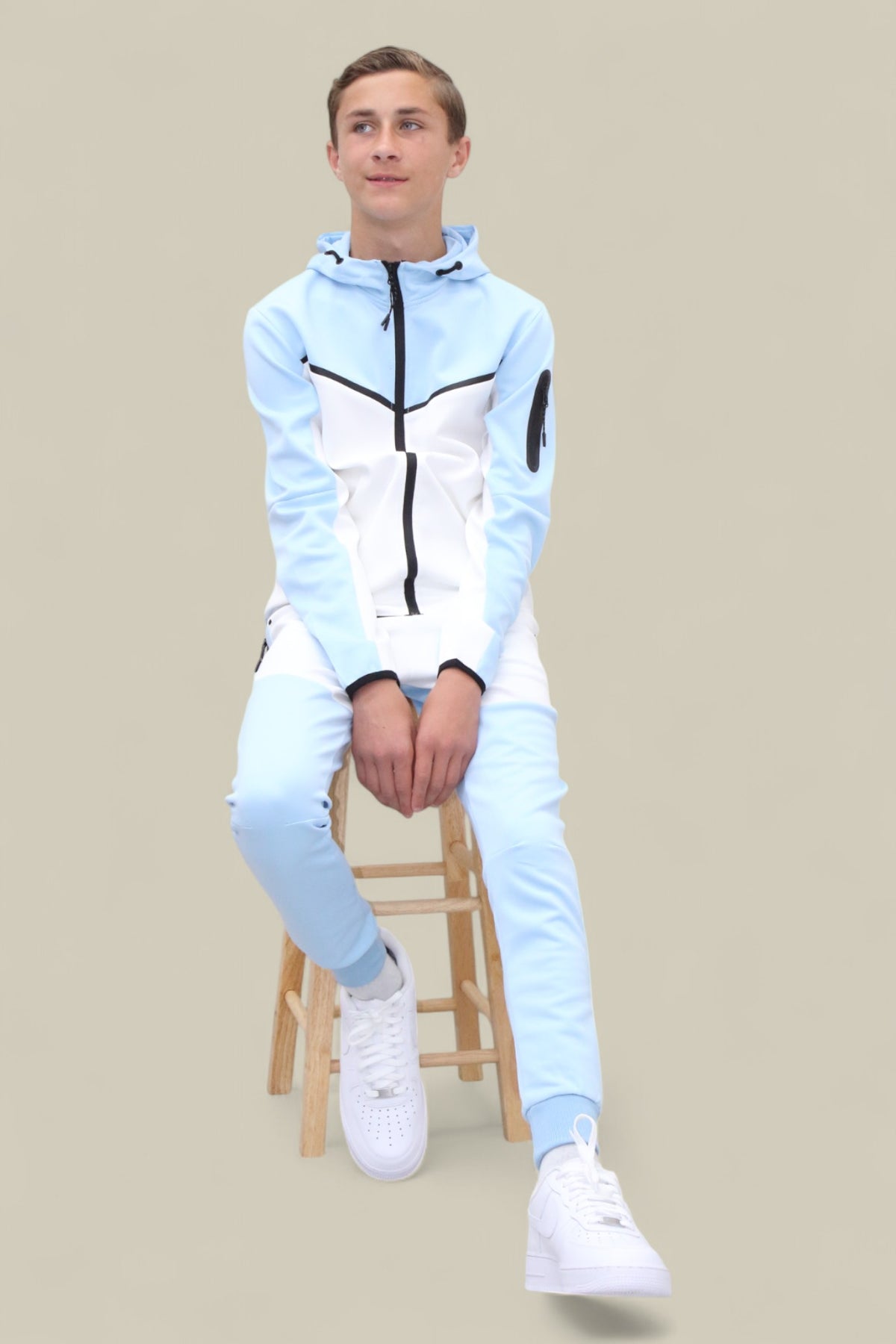 Fred Tracksuit BT007/BT008/BT009 Blue/white