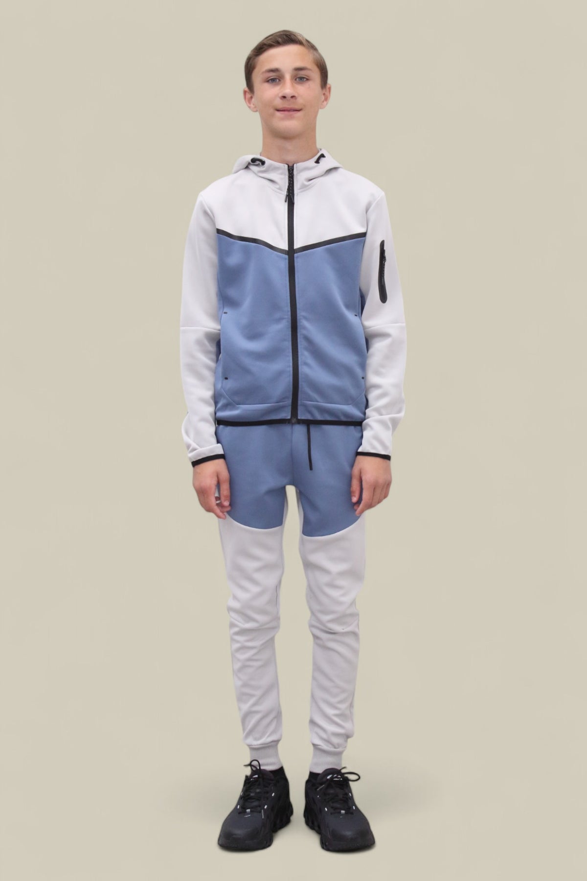Fred Tracksuit BT007/BT008/BT009 in white/blue