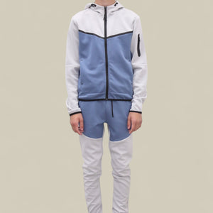 Load image into Gallery viewer, Fred Tracksuit BT007/BT008/BT009 in white/blue
