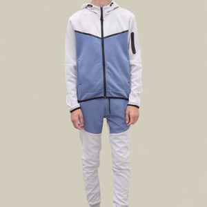 Load image into Gallery viewer, Fred Tracksuit BT007/BT008/BT009 in white/blue
