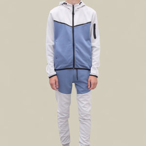 Load image into Gallery viewer, Fred Tracksuit BT007/BT008/BT009 in white/blue
