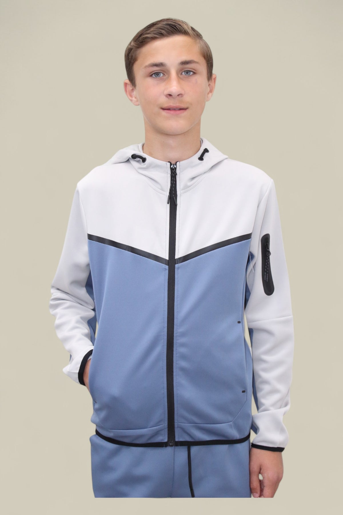 Fred Tracksuit BT007/BT008/BT009 in white/blue