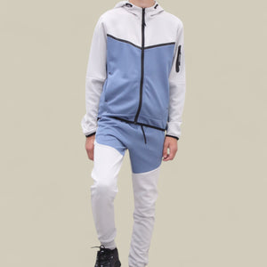 Load image into Gallery viewer, Fred Tracksuit BT007/BT008/BT009 in white/blue
