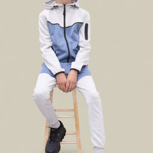 Load image into Gallery viewer, Fred Tracksuit BT007/BT008/BT009 in white/blue
