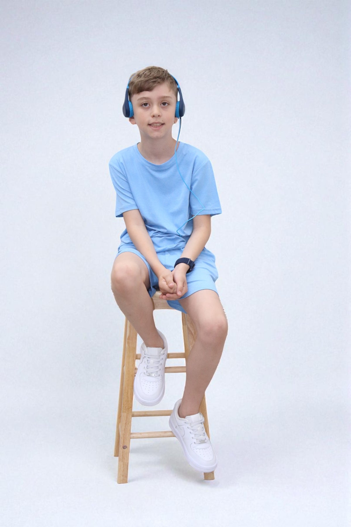 Riley Activewear Soft Fabric  BTS328 in Sky blue