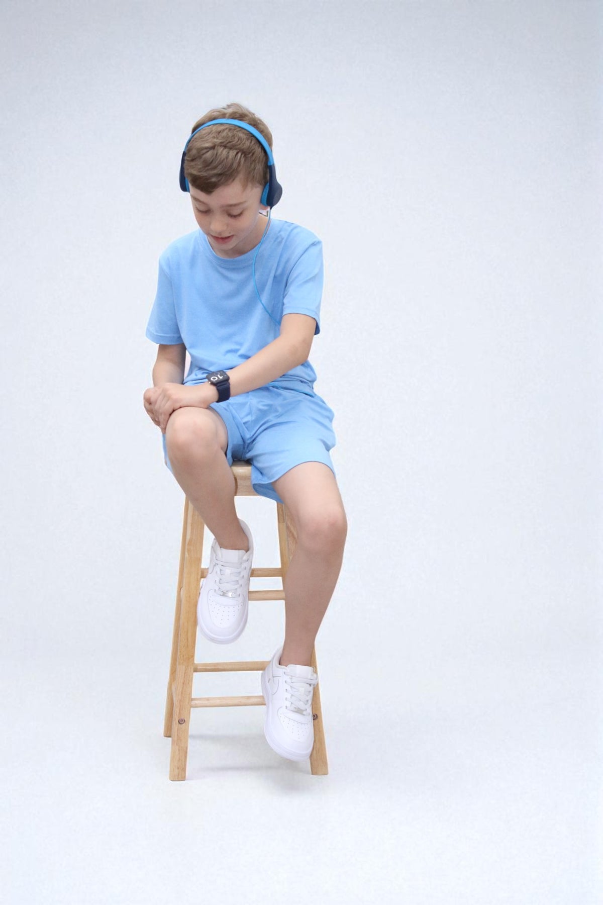 Riley Activewear Soft Fabric  BTS328 in Sky blue