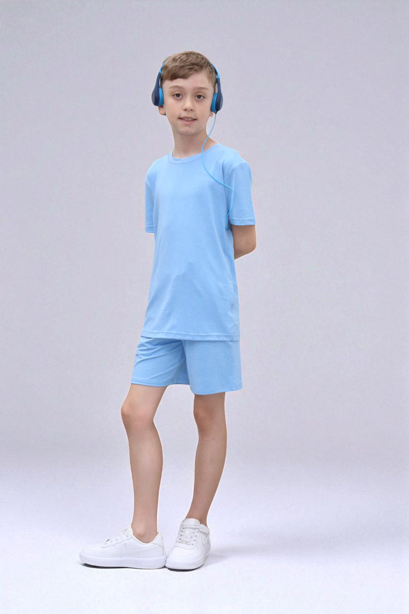 Riley Activewear Soft Fabric  BTS328 in Sky blue