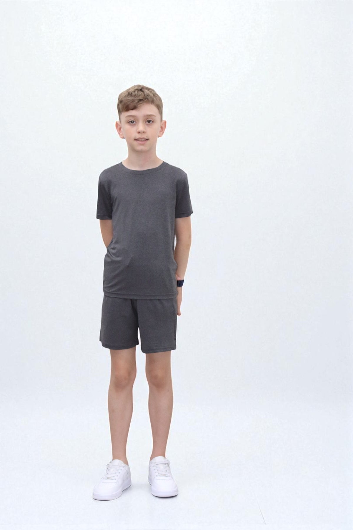 Riley Activewear Soft Fabric  BTS328 in Dark Grey