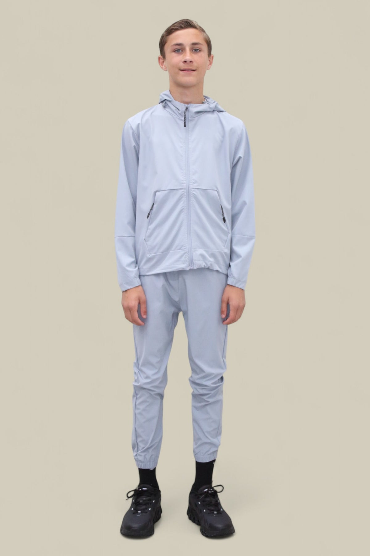 Troy Premium Nylon Winder Breaker Tracksuit Set BJ07N in Blue