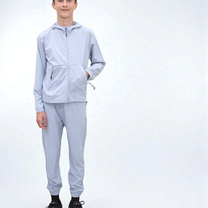 Load image into Gallery viewer, Troy Premium Nylon Winder Breaker Tracksuit Set BJ07N in Blue
