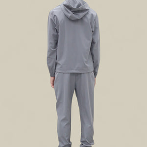 Load image into Gallery viewer, Troy Premium Nylon Winder Breaker Tracksuit Set BJ07N in Light Grey
