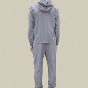 Load image into Gallery viewer, Troy Premium Nylon Winder Breaker Tracksuit Set BJ07N in Light Grey
