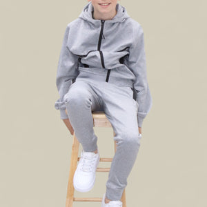 Load image into Gallery viewer, Ryan Premium Stylish Tracksuit BT0622 in Grey (Copy)
