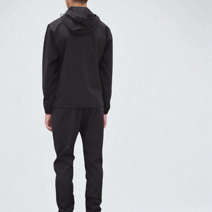 Load image into Gallery viewer, Troy Premium Nylon Winder Breaker Tracksuit Set BJ07N in Black
