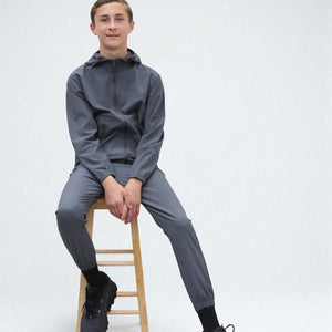 Load image into Gallery viewer, Troy Premium Nylon Winder Breaker Tracksuit Set BJ07N in Slate Grey
