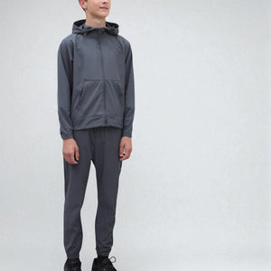 Load image into Gallery viewer, Troy Premium Nylon Winder Breaker Tracksuit Set BJ07N in Slate Grey
