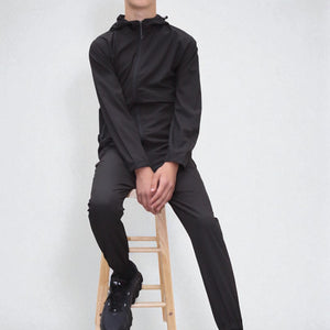 Load image into Gallery viewer, Teddy Premium Nylon Flap Tracksuit Set BJ14N in Black
